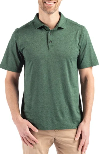 Cutter & Buck Comfort Performance Jersey Polo In Hunter