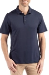 Cutter & Buck Comfort Performance Jersey Polo In Navy Blue