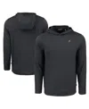 Cutter & Buck Men's Black Ohio State Buckeyes Coastline Epic Comfort Eco Long Sleeve Hoodie T-shirt In Black