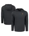 Cutter & Buck Men's Black Tennessee Volunteers Coastline Epic Comfort Eco Long Sleeve Hoodie T-shirt In Black
