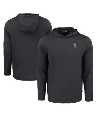Cutter & Buck Men's Black Tennessee Volunteers Coastline Epic Comfort Eco Long Sleeve Hoodie T-shirt