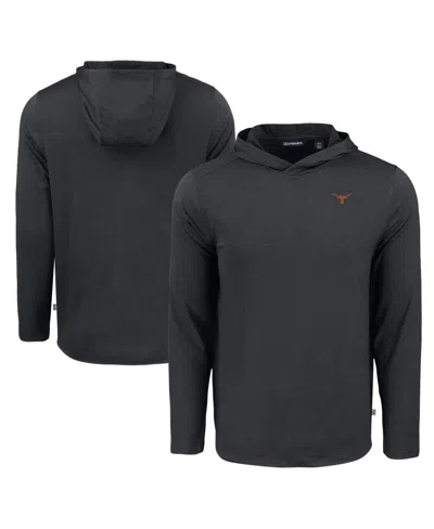 Cutter & Buck Men's Black Texas Longhorns Coastline Epic Comfort Eco Long Sleeve Hoodie T-shirt