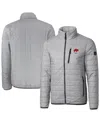 Cutter & Buck Men's Gray Buffalo Bills Big Tall Rainier Primaloft Eco Insulated Full-zip Puffer Jacket In Gray