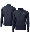 Cutter & Buck Men's Navy Notre Dame Fighting Irish Play Like A Champion Today Adapt Eco Knit Stretch Hybrid Quarte In Navy