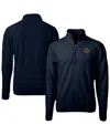 Cutter & Buck Men's Navy Notre Dame Fighting Irish Play Like A Champion Today Cascade Eco Sherpa Fleece Quarter-zi In Navy