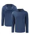 Cutter & Buck Men's Navy Navy Midshipmen Coastline Epic Comfort Eco Long Sleeve Hoodie T-shirt In Navy