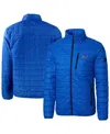 Cutter & Buck Men's Royal Buffalo Bills Rainier Primaloft Eco Insulated Full-zip Puffer Jacket In Royal