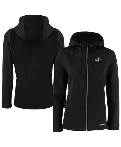 Cutter & Buck Cutter Buck Women's Black Los Angeles Dodgers Evoke Eco Softshell Full-zip Hoodie Jacket