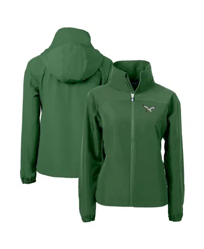 Cutter & Buck Cutter Buck Women's Hunter Green Philadelphia Eagles Throwback Charter Full-zip Jacket