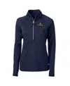 Cutter & Buck Cutter Buck Women's Navy Notre Dame Fighting Irish Adapt Eco Knit Half-zip Pullover Jacket In Blue