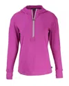 Cutter & Buck Daybreak Eco Recycled Womens Half Zip Hoodie