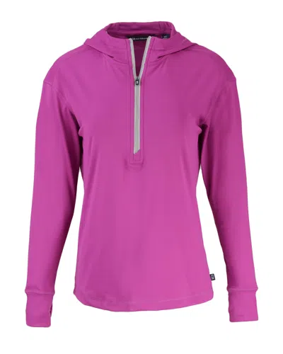 Cutter & Buck Daybreak Eco Recycled Womens Half Zip Hoodie