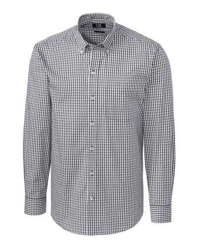 Cutter & Buck Easy Care Stretch Gingham Mens Big And Tall Long Sleeve Dress Shirt