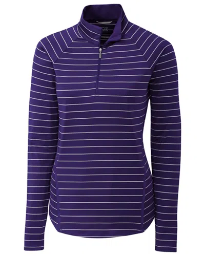 Cutter & Buck Evie 1/2-zip Pullover In Purple