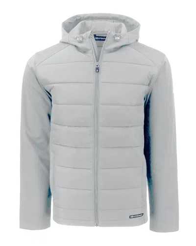 Cutter & Buck Evoke Hybrid Softshell Recycled Full Zip Mens Hooded Jacket