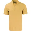 Cutter & Buck Forge Eco Double Stripe Stretch Recycled Mens Polo In Yellow