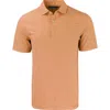 Cutter & Buck Forge Eco Double Stripe Stretch Recycled Mens Polo In Orange