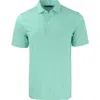 Cutter & Buck Forge Eco Double Stripe Stretch Recycled Mens Polo In Green
