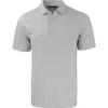 Cutter & Buck Forge Double Stripe Recycled Blend Polo In Polished/white