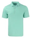 Cutter & Buck Forge Eco Double Stripe Stretch Recycled Mens Polo In Green