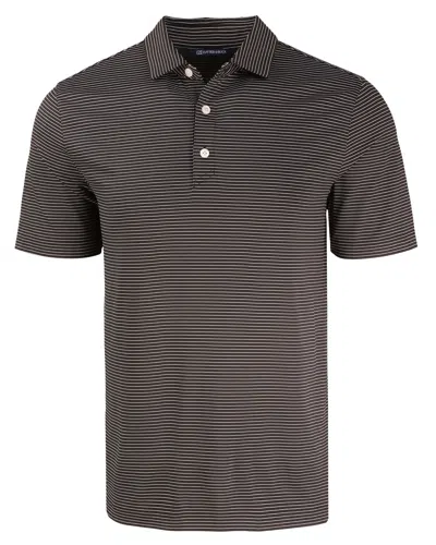 Cutter & Buck Forge Eco Fine Line Stripe Stretch Recycled Mens Polo In Multi