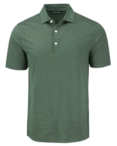 Cutter & Buck Forge Eco Fine Line Stripe Stretch Recycled Mens Polo