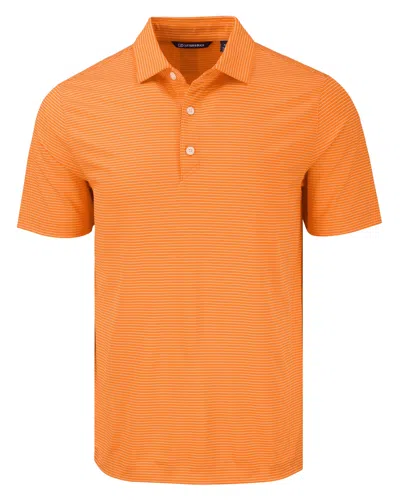 Cutter & Buck Forge Eco Fine Line Stripe Stretch Recycled Mens Polo In Multi