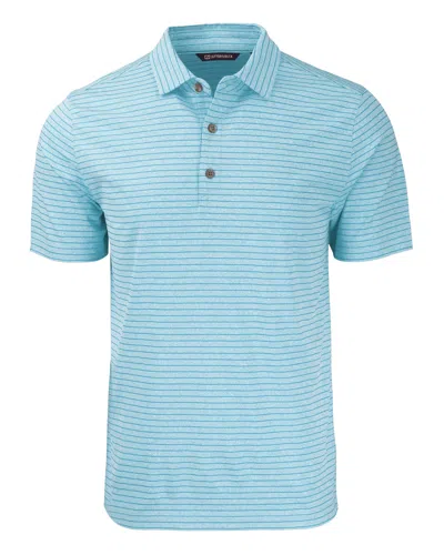 CUTTER & BUCK FORGE ECO HEATHER STRIPE STRETCH RECYCLED MENS BIG & TALL POLO