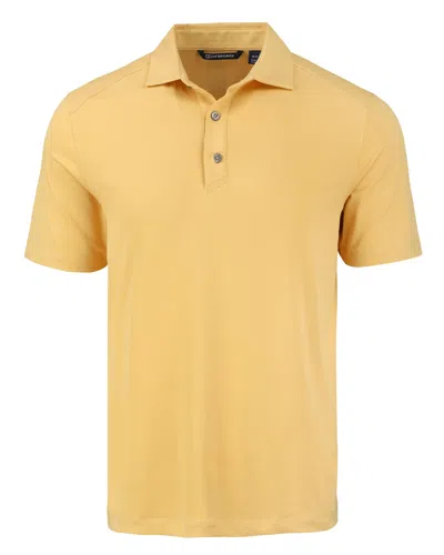 Cutter & Buck Forge Eco Stretch Recycled Mens Polo In Yellow