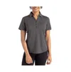 Cutter & Buck Forge Eco Stretch Recycled Womens Short Sleeve Polo In Gray