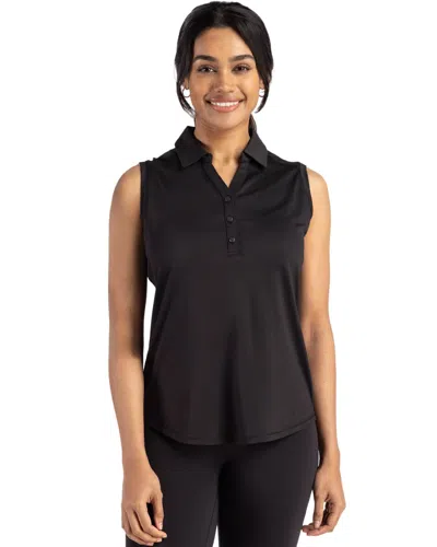 Cutter & Buck Forge Eco Stretch Recycled Womens Sleeveless Polo In Multi