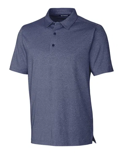 Cutter & Buck Forge Heathered Stretch Mens Polo Shirt In Blue