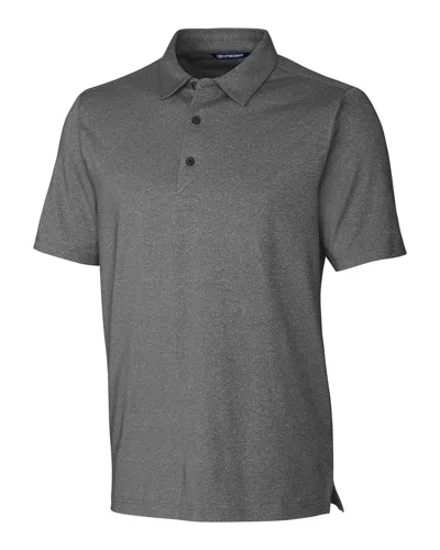 Cutter & Buck Forge Heathered Stretch Mens Polo Shirt In Grey