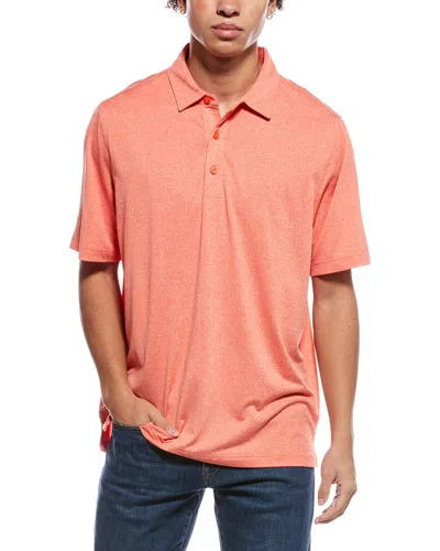 Cutter & Buck Forge Heathered Stretch Polo Shirt In Orange