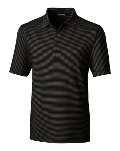 Cutter & Buck Forge Pencil Stripe Stretch Mens Big And Tall Polo Shirt In Black
