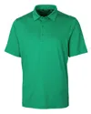 Cutter & Buck Forge Pencil Stripe Stretch Mens Polo Shirt In Hunter/white