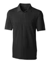 Cutter & Buck Solid Performance Recycled Polyester Polo In Black