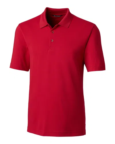 Cutter & Buck Forge Stretch Mens Polo Shirt In Red