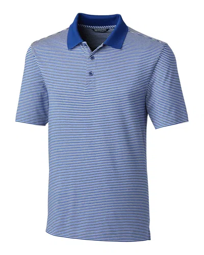 Cutter & Buck Forge Tonal Stripe Stretch Mens Big And Tall Polo Shirt In Blue