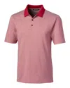 Cutter & Buck Forge Tonal Stripe Stretch Mens Big And Tall Polo Shirt In Red