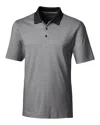 Cutter & Buck Forge Drytec Stripe Performance Polo In Black