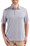 Cutter & Buck Pike Diamond Dot Print Polo In Black