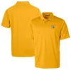 CUTTER & BUCK CUTTER & BUCK  GOLD LOS ANGELES CHARGERS HELMET PROSPECT TEXTURED STRETCH POLO