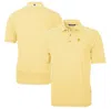 CUTTER & BUCK CUTTER & BUCK GOLD PITTSBURGH PIRATES VIRTUE ECO PIQUE STRIPE RECYCLED POLO