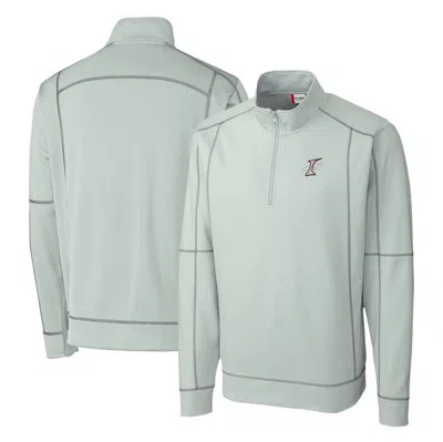 Cutter & Buck Gray Albuquerque Isotopes  Clique Helsa Performance Half-zip Knit Pullover