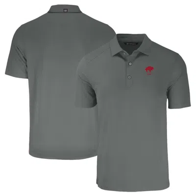 Cutter & Buck Gray Buffalo Bills Throwback Forge Eco Stretch Recycled Polo