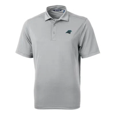 Cutter & Buck Gray Carolina Panthers Virtue Eco Pique Recycled Polo