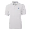 CUTTER & BUCK CUTTER & BUCK GRAY INDIANAPOLIS COLTS VIRTUE ECO PIQUE BOTANICAL PRINT POLO