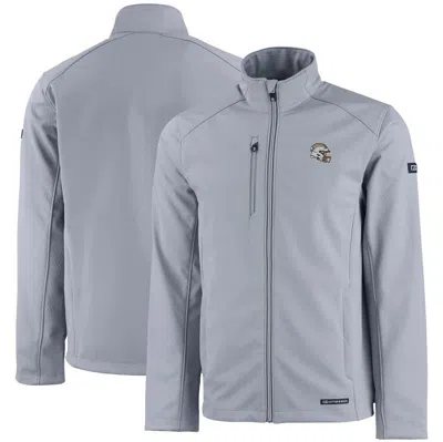 Cutter & Buck Gray Los Angeles Chargers Evoke Eco Softshell Recycled Full-zip Jacket