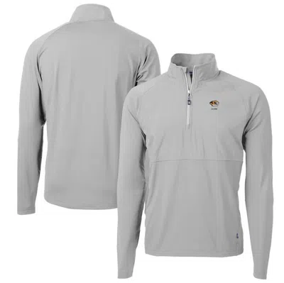 Cutter & Buck Gray Missouri Tigers  Adapt Eco Knit Hybrid Recycled Quarter-zip Pullover Top